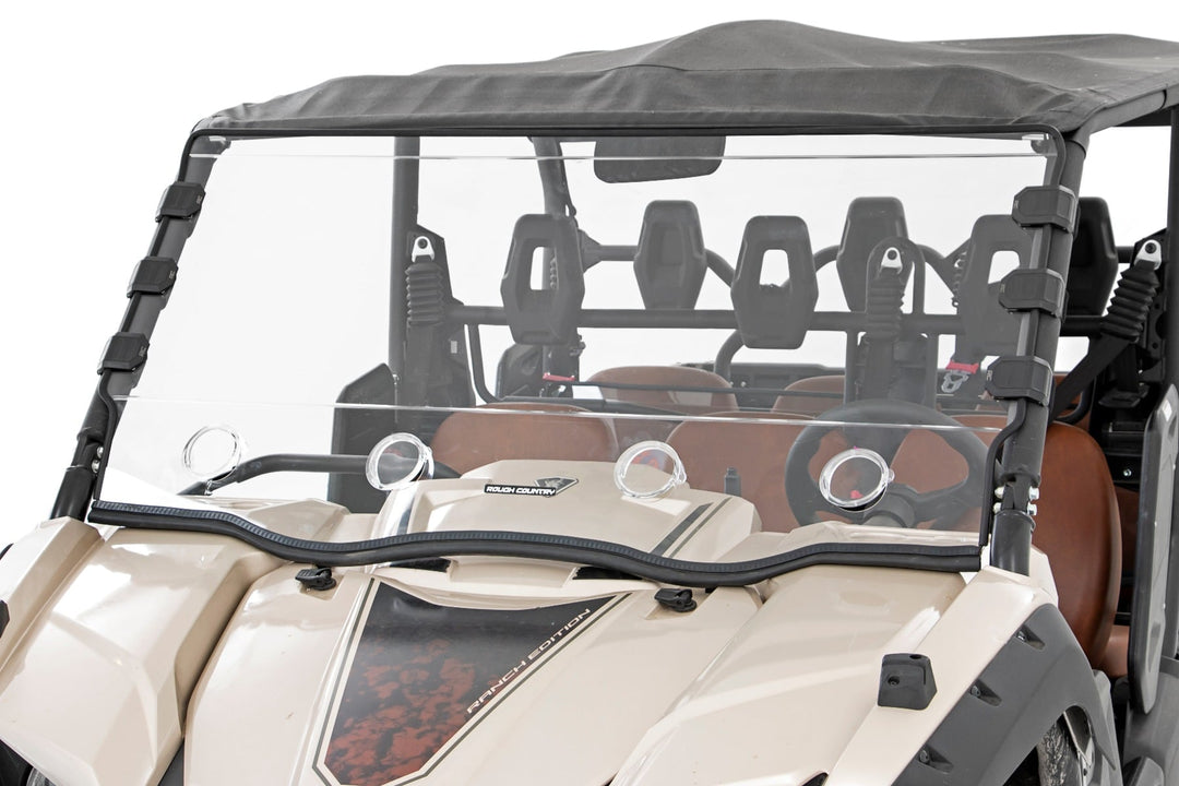 Vented Full Windshield | Scratch Resistant | Yamaha Viking 700