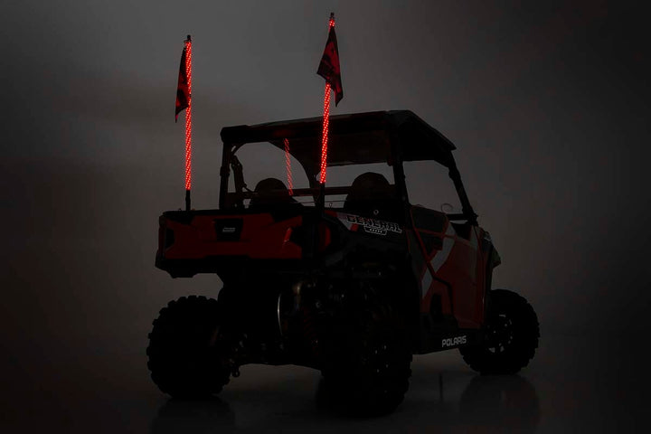 Multi-Color LED | Whip | 4' Long | Pair