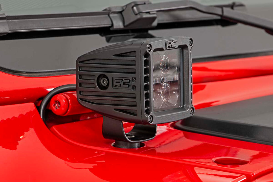 LED Light Kit | Cowl Mount | 2" Spectrum Pair | Jeep Gladiator JT/Wrangler JL (18-26)