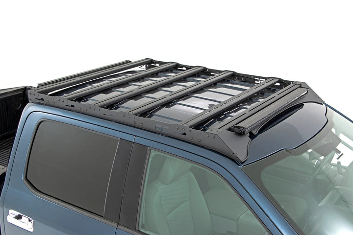 Roof Rack | FR & RR 40 Inch Single Row BLK LEDs | Ford F-150 2WD/4WD (15-18)