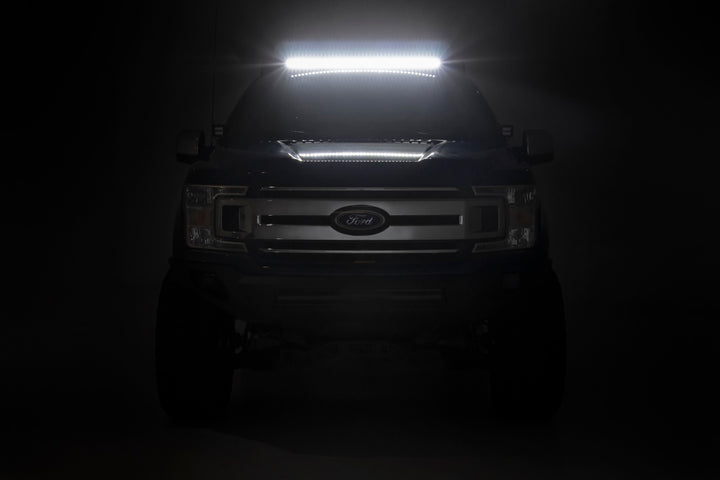 Roof Rack | FR & RR 40 Inch Single Row BLK LEDs | Ford F-150 2WD/4WD (15-18)