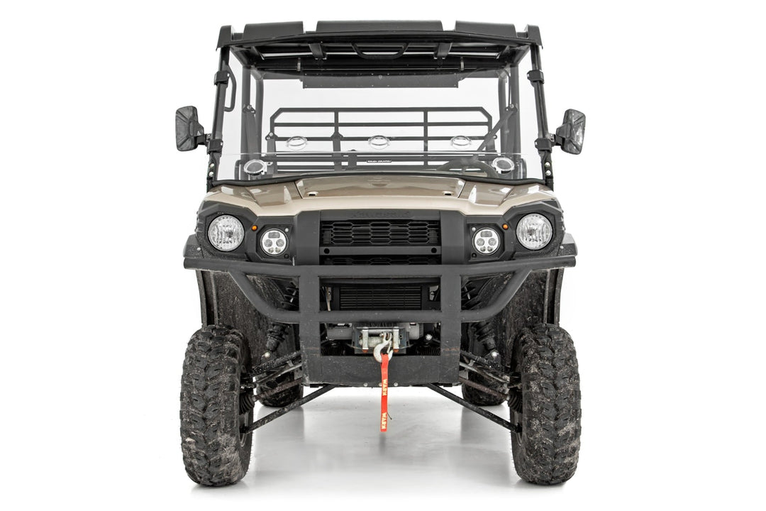 Vented Full Windshield | Scratch Resistant | Kawasaki Mule PRO-FX