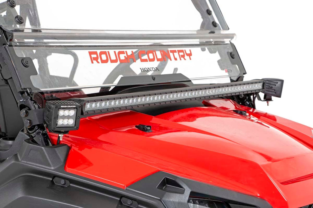 LED Light Kit | Cage Mount | 2" Black Pair | White DRL | Honda Pioneer 1000/Pioneer 1000-6
