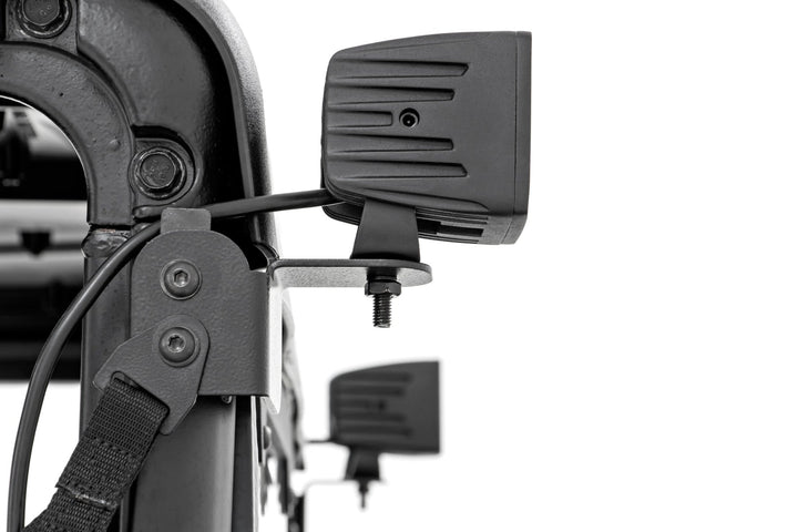 LED Light Kit | Rear Mount | 2" Black Pair | Flood | Polaris Ranger XP 1000