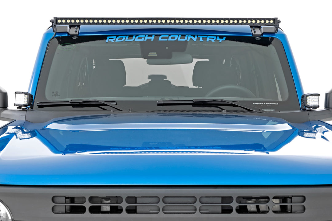 LED Light Kit | Ditch Mount | 2" Black Pair | White DRL | Ford Bronco (21-26)