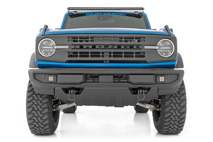 LED Light Kit | Upper Windshield | 50" Black Single Row | Ford Bronco (21-26)