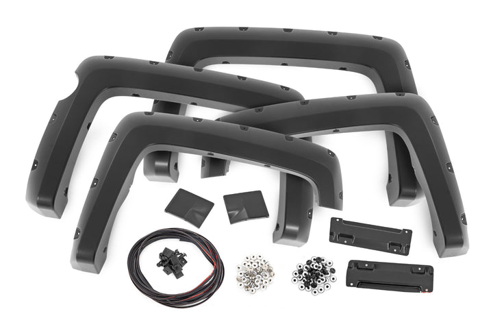 Pocket Fender Flares | 5'9" Bed | GXG Tungsten | Chevy Silverado 1500 (14-18 & Classic)