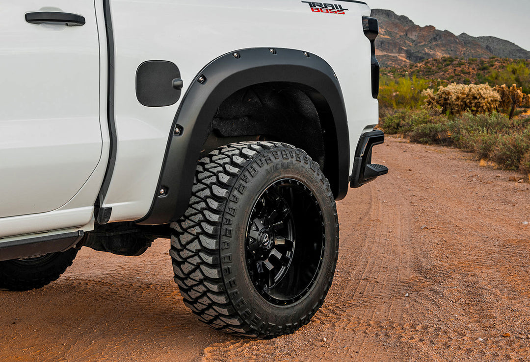 Pocket Fender Flares | GJV Riptide Blue | Chevy Silverado 1500 2WD/4WD (22-26)