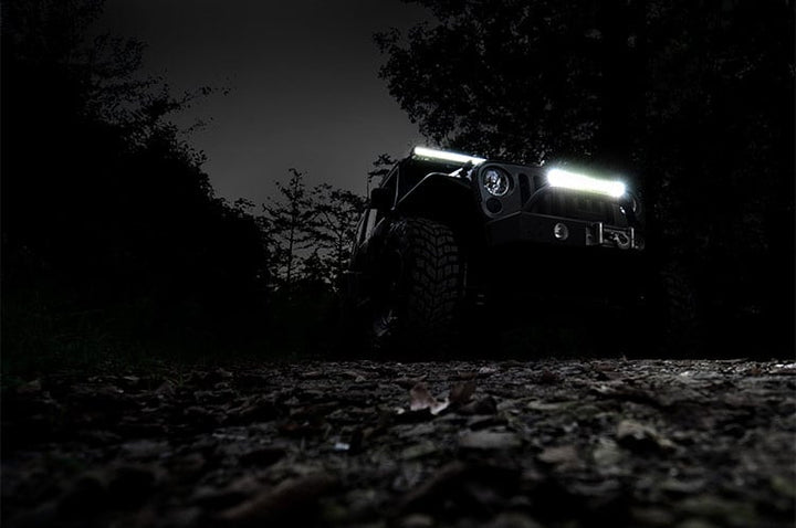 20 Inch Chrome Series LED Light Bar | Dual Row | Amber DRL