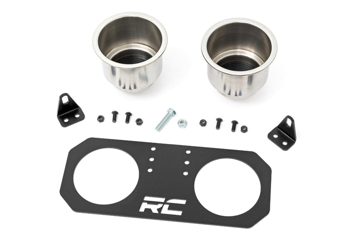 Passenger Grip Handle Dual Cup Holder | Polaris RZR 4 900/RZR S 1000