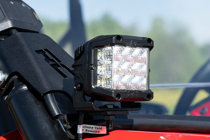 LED Light Kit | Cage Mount | 2" Black Pair | Honda Talon 1000