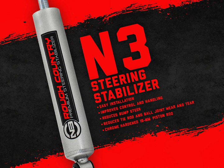 N3 Steering Stabilizer | 0-3 Inch Lift | Chevy/GMC Sierra 1500/Silverado 1500/Tahoe/Yukon (92-06)