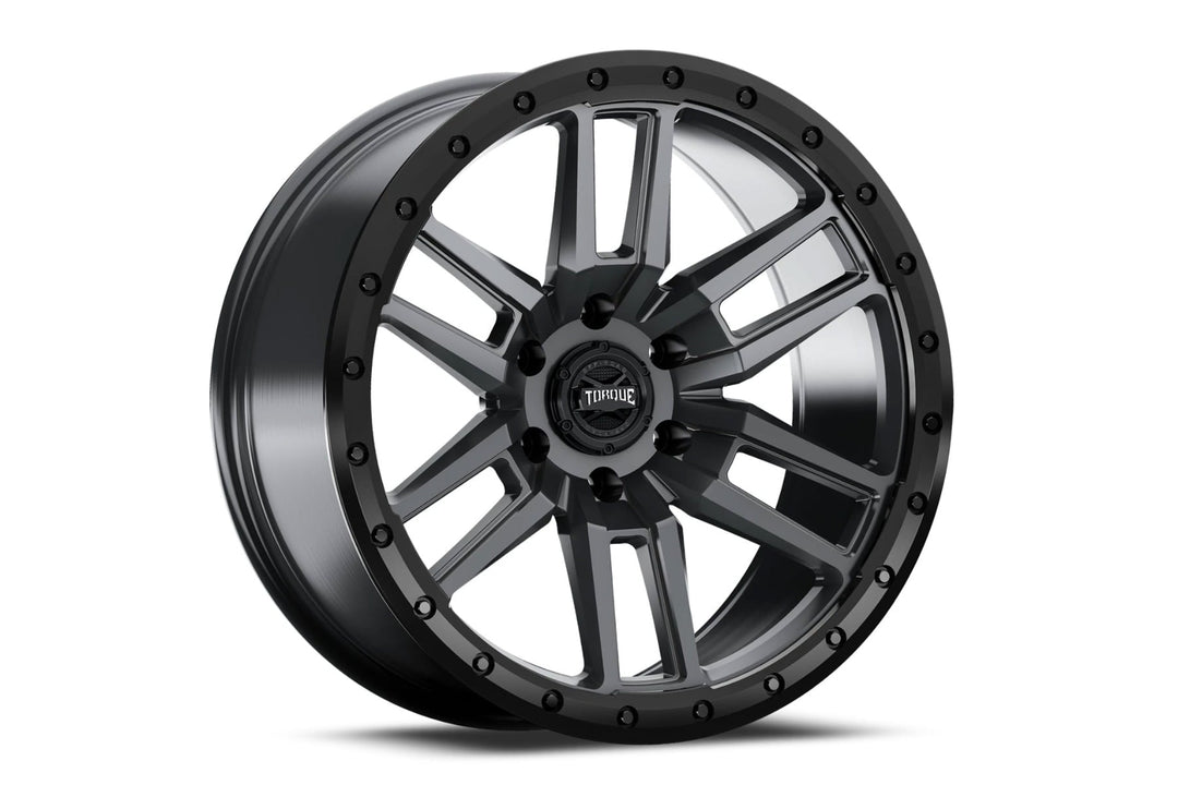 Torque Pritchett | Anthracite w/Black Lip | 18x9 | 6x5.5 | -12mm