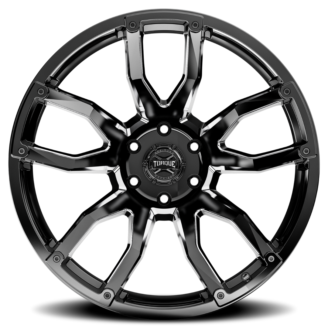 Torque Impact | Gloss Black w/Milled Accents | 20x9 | 6x135 | -12mm