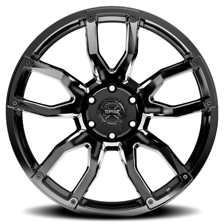 Torque Impact | Gloss Black w/Milled Accents | 20x9 | 6x135 | -12mm