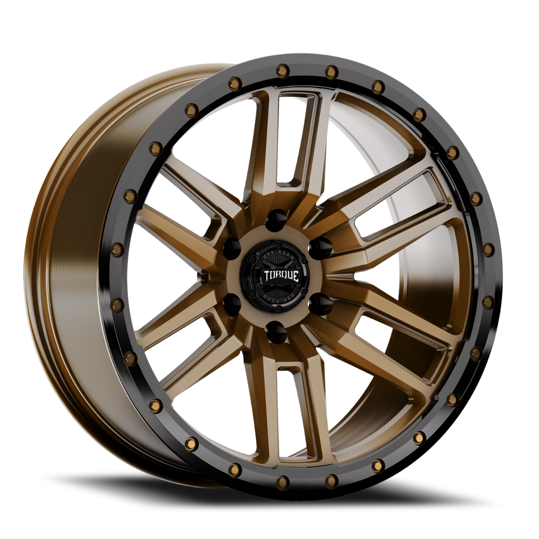 Torque Pritchett | Bronze w/Black Lip | 20x9 | 6x5.5 | -12mm