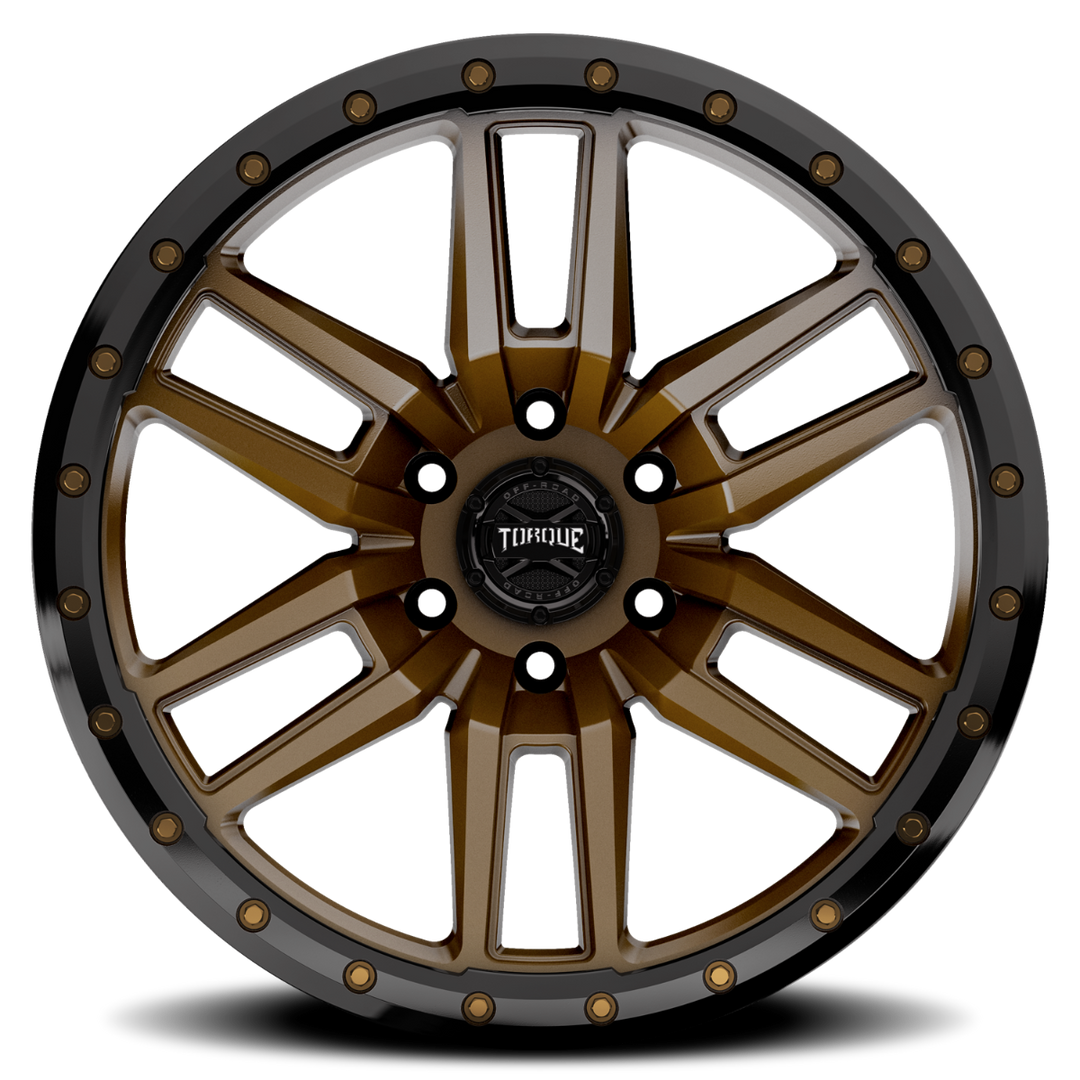 Torque Pritchett | Bronze w/Black Lip | 20x9 | 6x5.5 | -12mm