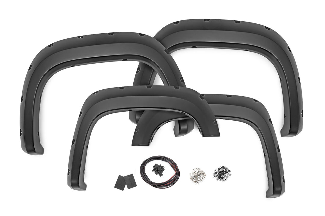 Pocket Fender Flares | 5'9" Bed | GBA Black | GMC Sierra 1500 2WD/4WD (07-13)